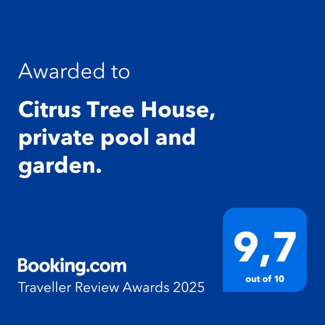Вилла Citrus Tree House, Private Pool And Garden. Angeja Экстерьер фото